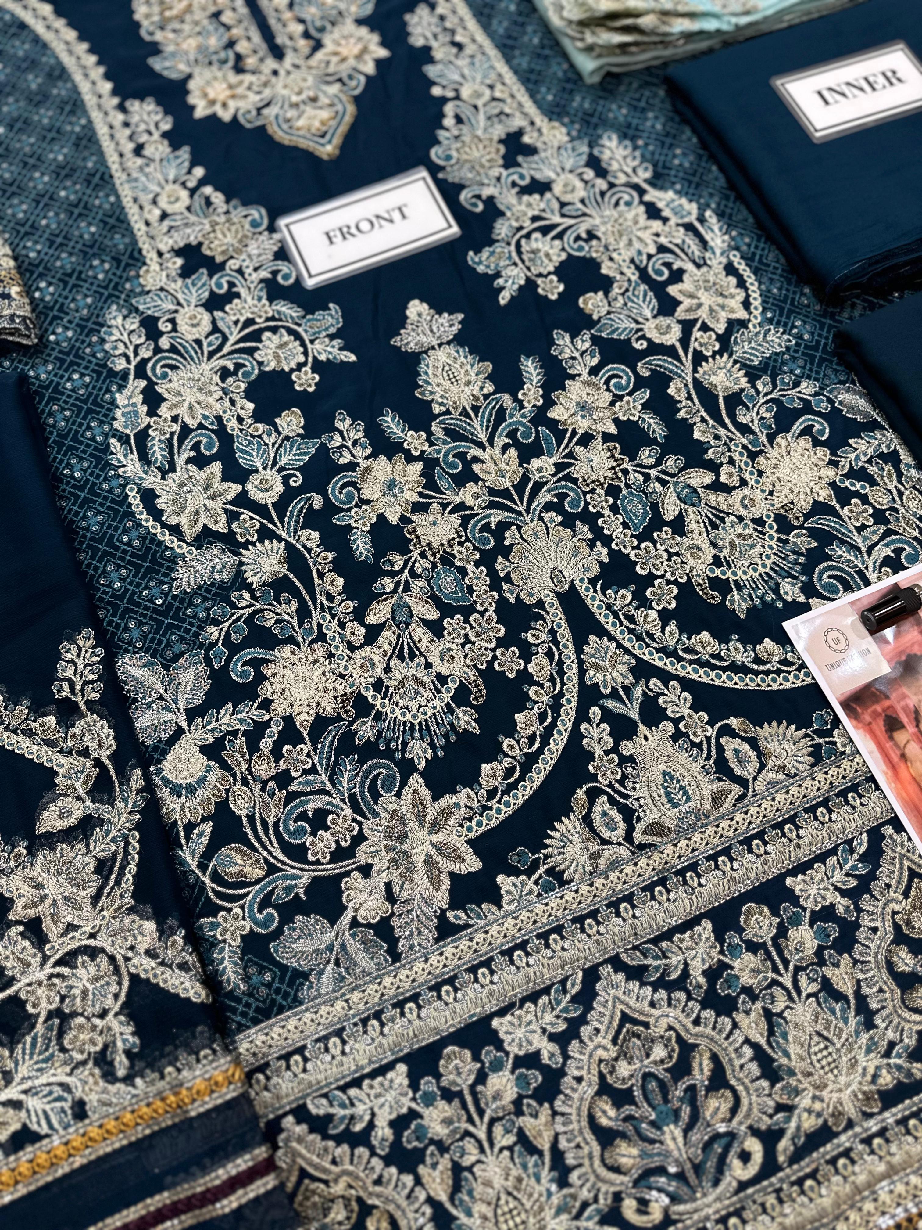 Imrozia Chiffon Suit-Aarasta