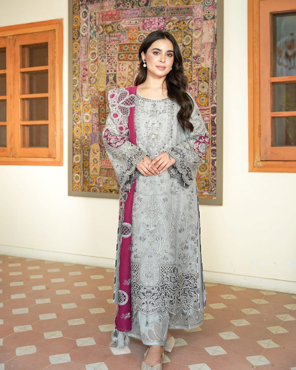 Imrozia Chiffon Suit-Grey-Chiffon-Aarasta
