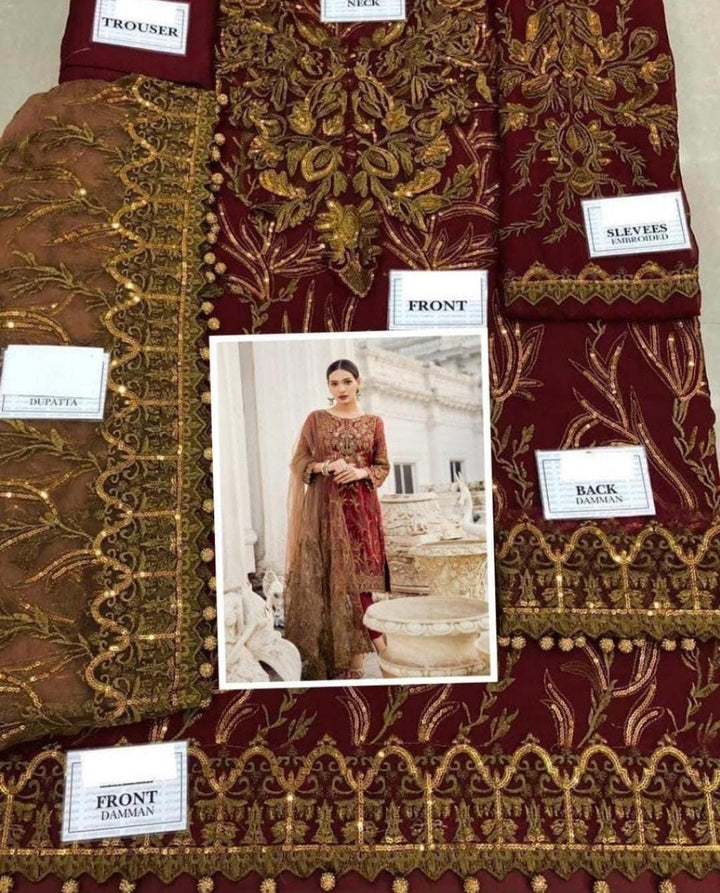 Iznik Chiffon Suit-Aarasta