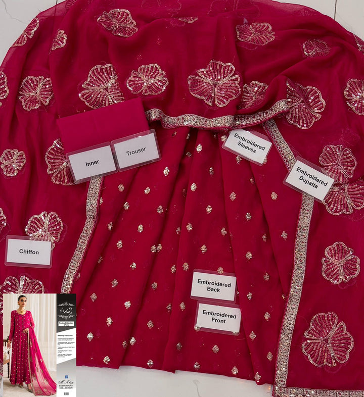 Iznik Chiffon Suit-Aarasta