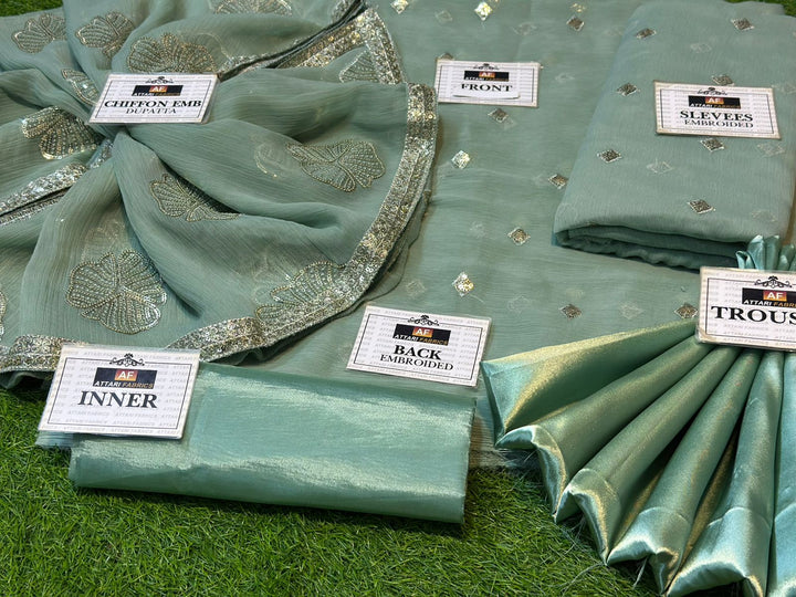 Iznik Chiffon Suit-Aarasta