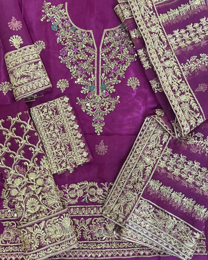 Kanwal Malik Organza Suit-Aarasta