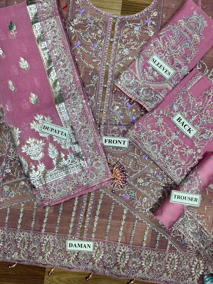 Kanwal Malik Organza Suit-Aarasta