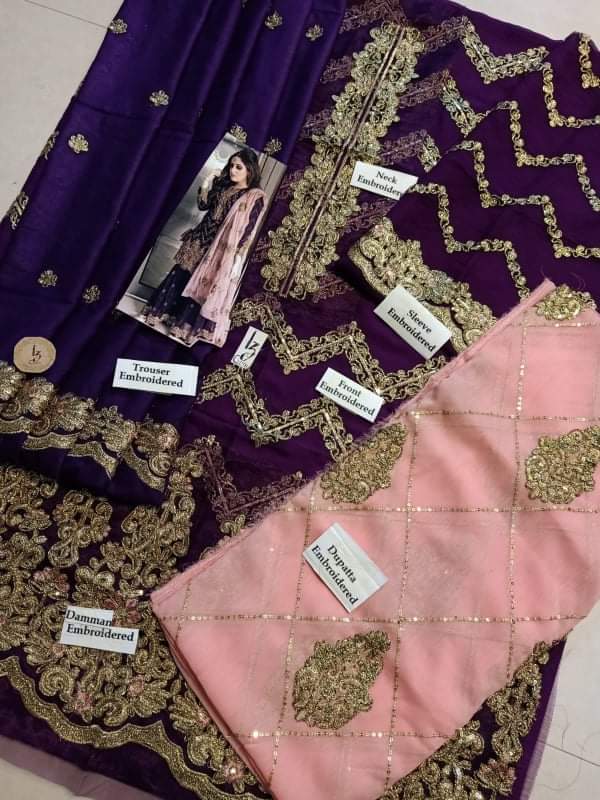 Party Wear Chiffon Suit-Aarasta