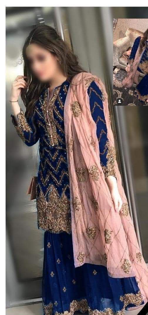 Party Wear Chiffon Suit-Aarasta