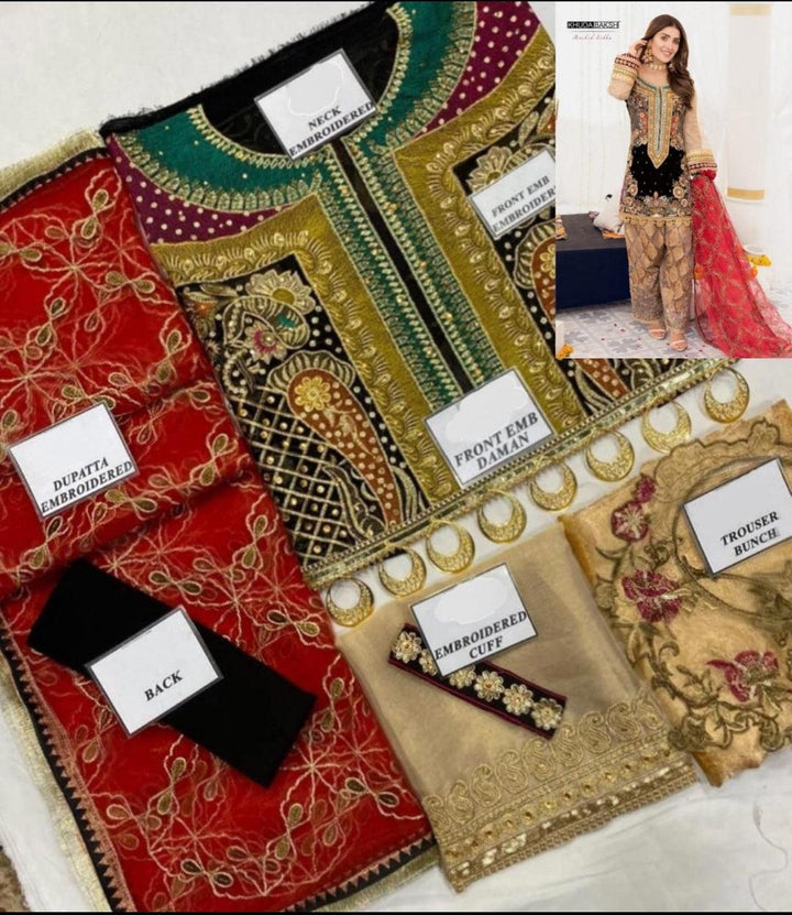 Khuda Buksh Chiffon Suit-Aarasta