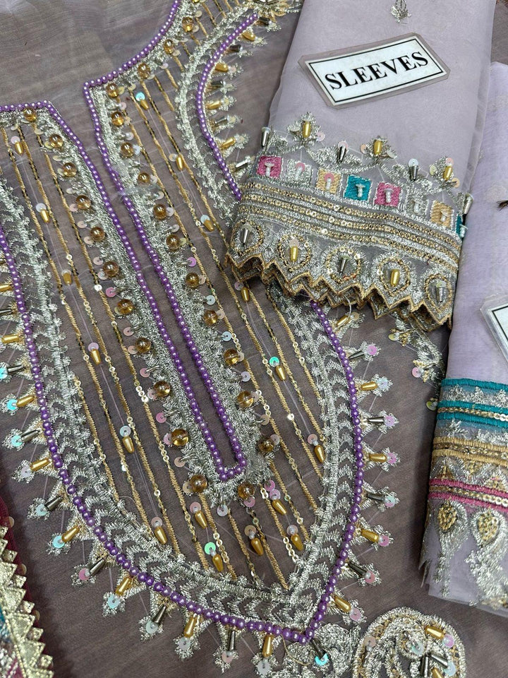 Khuda Buksh Organza Suit-Aarasta