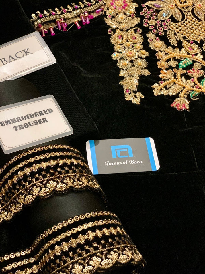 Khuda Buksh Velvet Suit-Aarasta