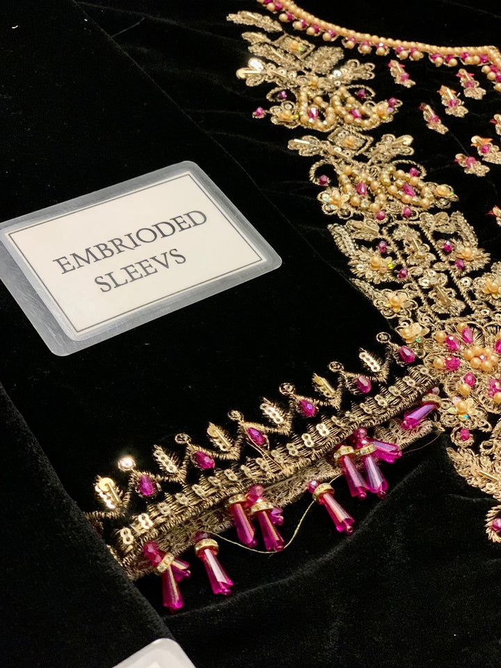 Khuda Buksh Velvet Suit-Aarasta