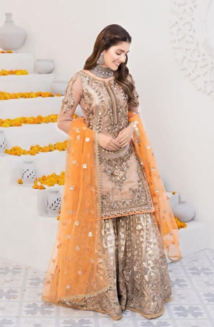 Khuada Baksh Masuri Suit-Peach-Masuri-Aarasta
