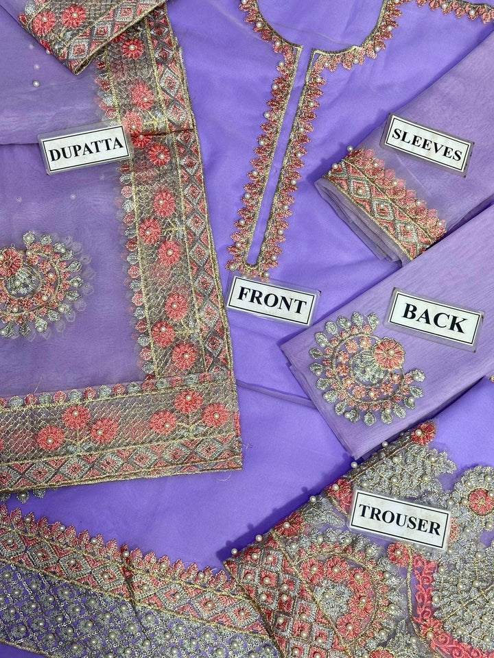 Laam Organza Suit-Aarasta