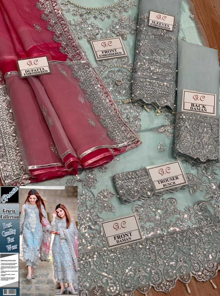 Laam Organza Suit-Aarasta