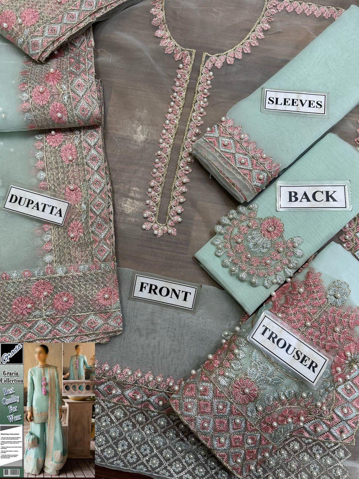 Laam Organza Suit-Aarasta