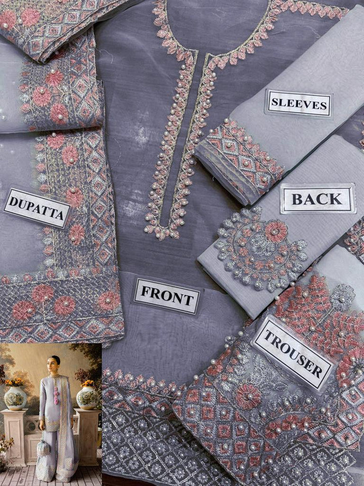 Laam Organza Suit-Aarasta