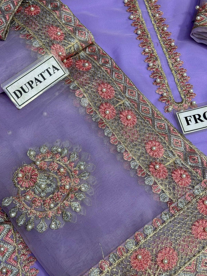 Laam Organza Suit-Aarasta