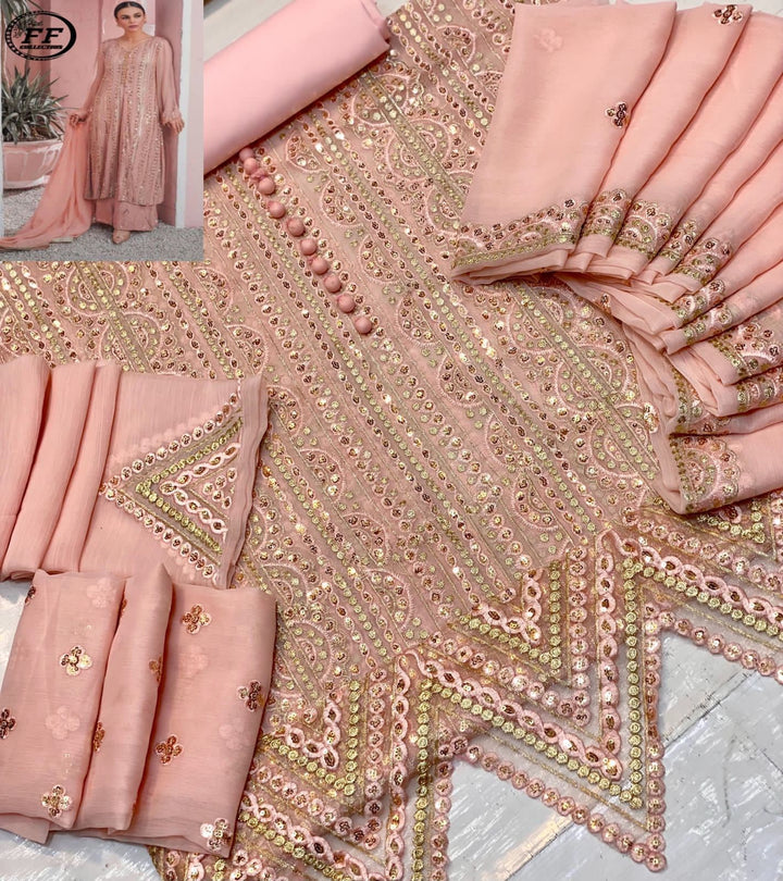 Laam Chiffon Suit-Aarasta