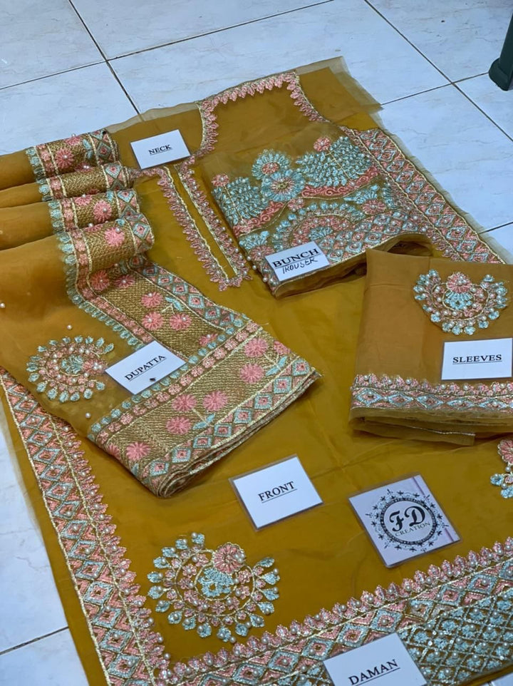 Akbar Aslam Organza Suit-Aarasta