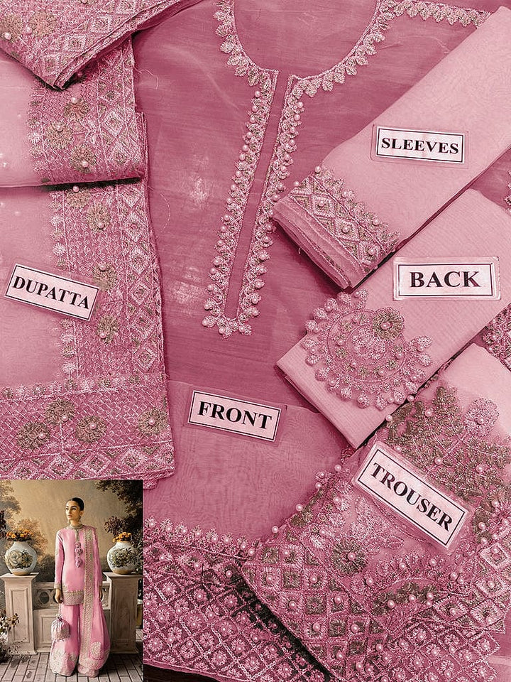 Laam Organza Suit-Aarasta