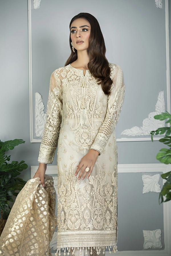Laam Organza Suit-Beige-Organza-Aarasta