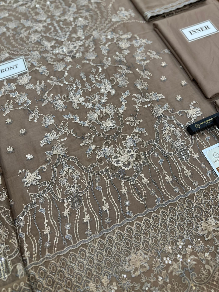 Laavish Chiffon Suit-Aarasta