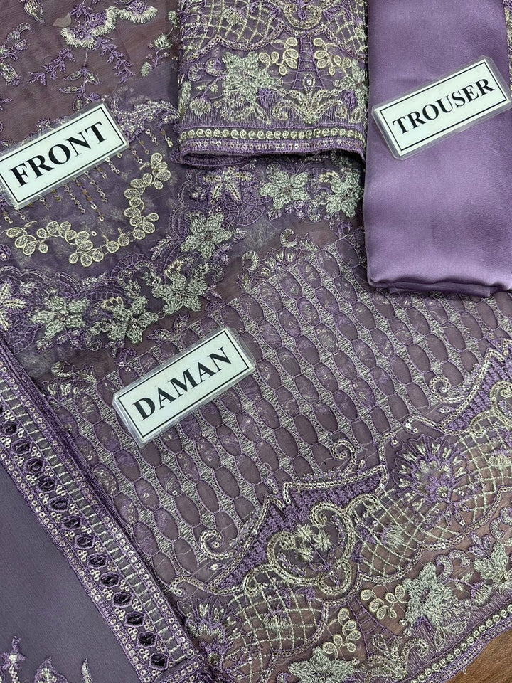 Laavish Chiffon Suit-Aarasta