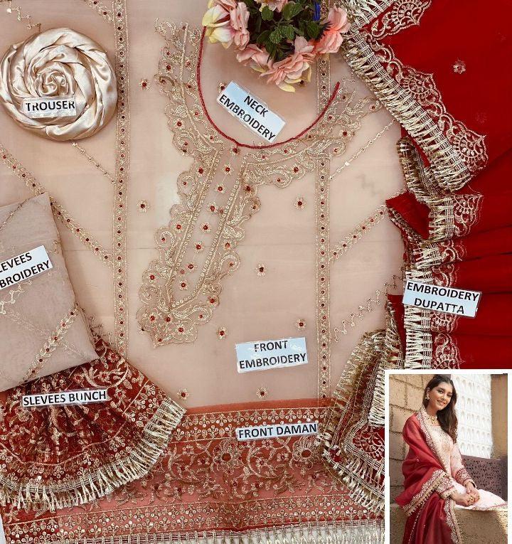 Lashkara Organza Suit-Aarasta