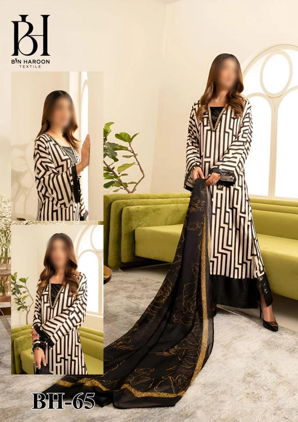 Lulusar Silk Suit-Black-Silk-Aarasta