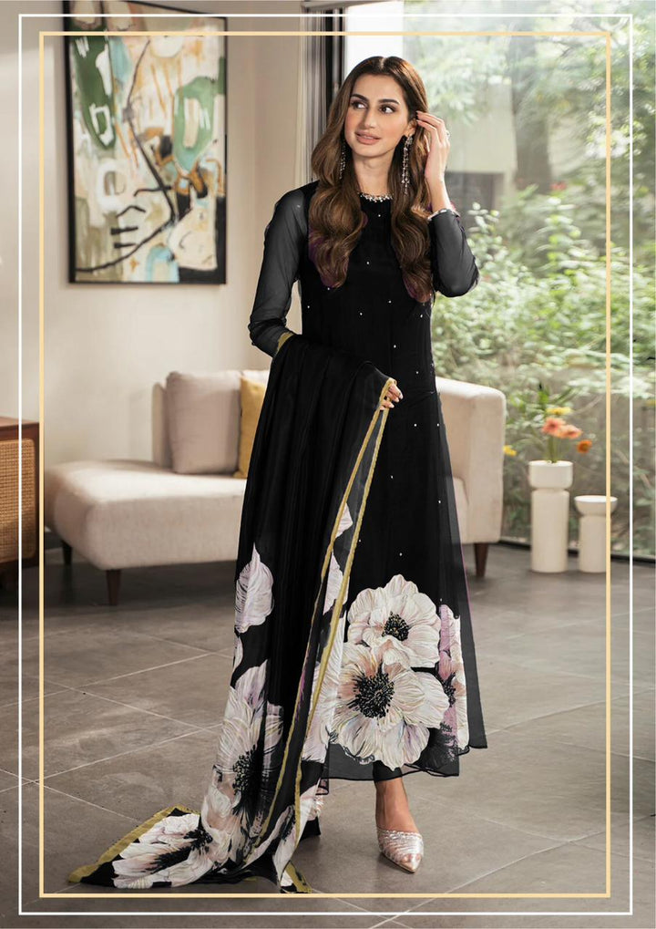 Lulusar Silk Suit-Black-Silk-Aarasta