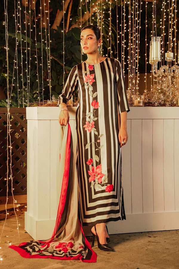 Lulusar Silk Suit-Black-Silk-Aarasta