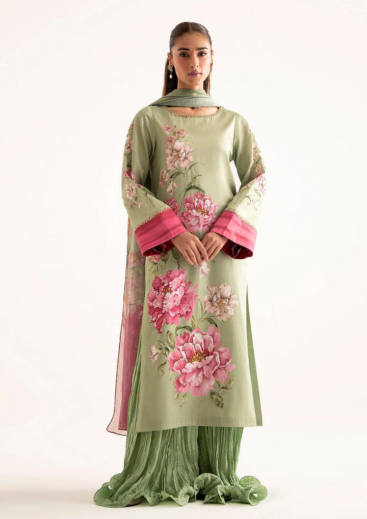 Lulusar Silk Suit-Green-Silk-Aarasta