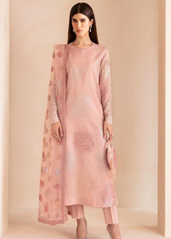 Jazmin Silk Suit-Peach-Silk-Aarasta