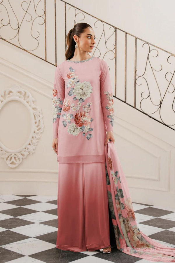 Lulusar Silk Suit-Pink-Silk-Aarasta