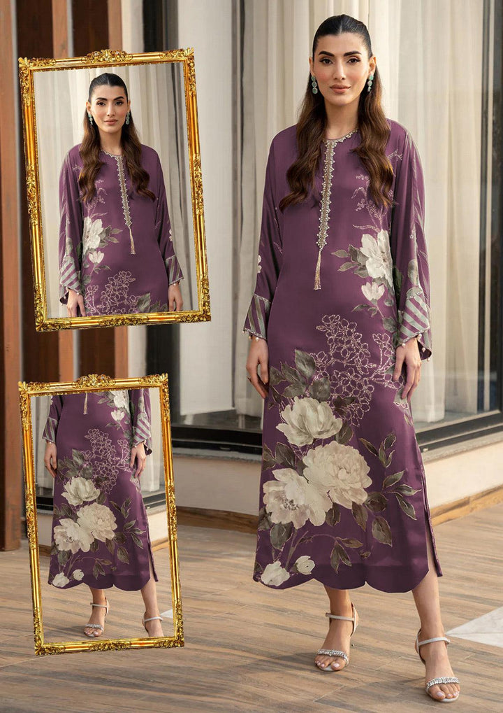 Lulusar Silk Suit-Purple-Silk-Aarasta