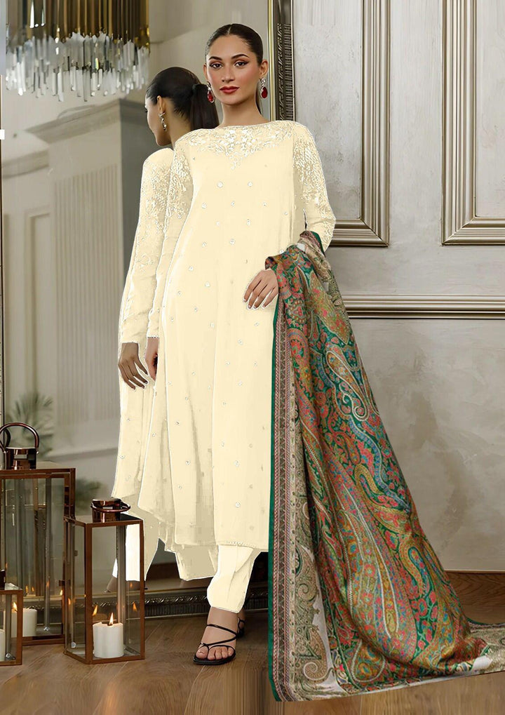 Lulusar Silk Suit-White-Silk-Aarasta