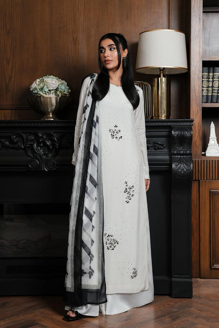 Lulusar Silk Suit-White-Silk-Aarasta