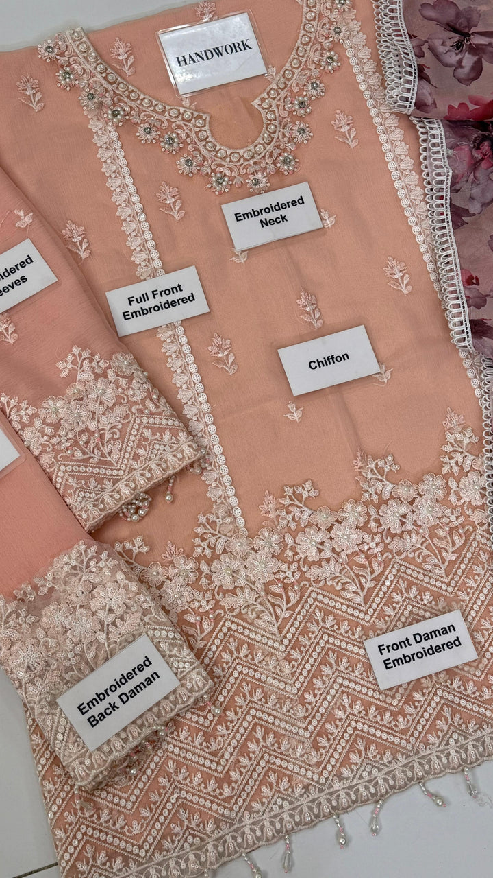 Maliha Kamal Chiffon Suit-Aarasta