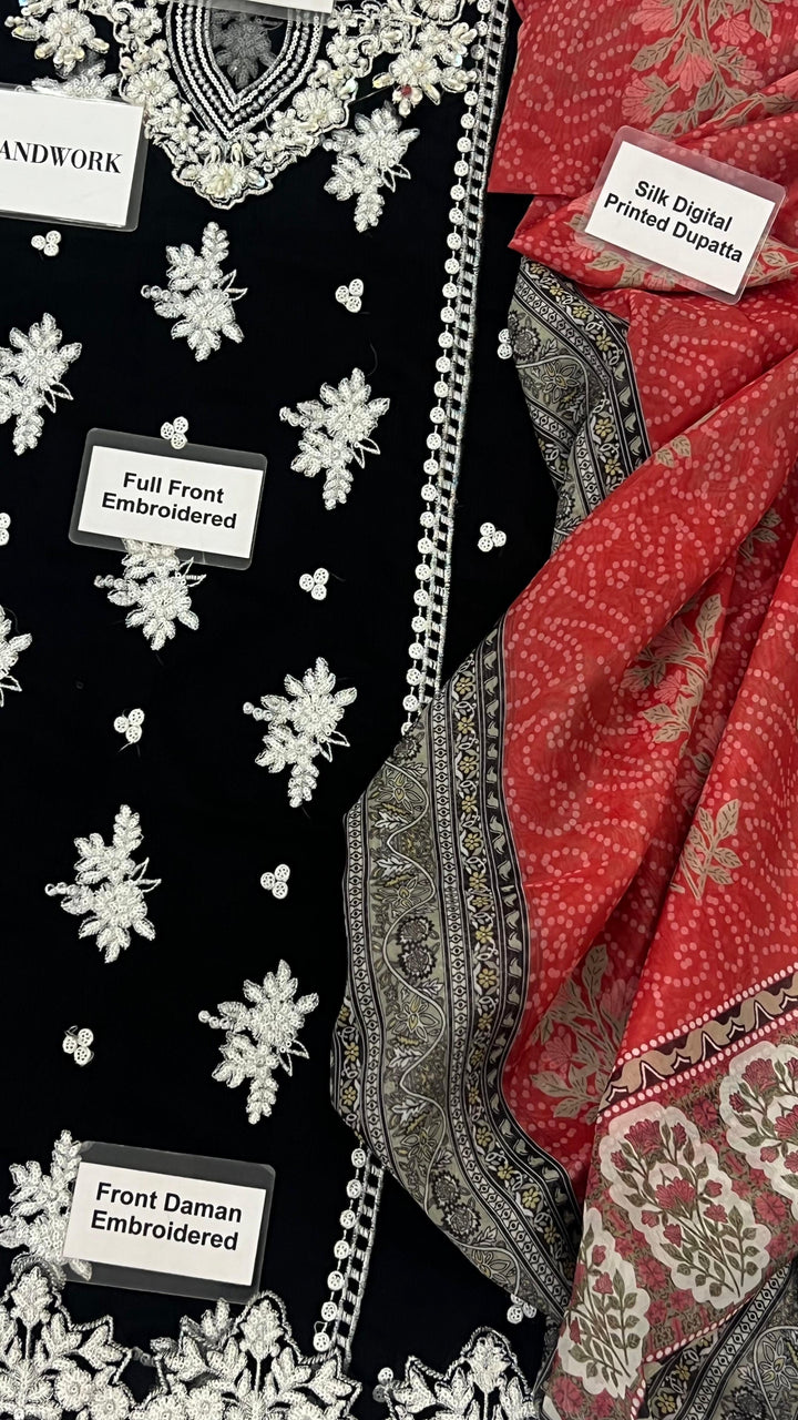 Maliha Kamal Chiffon Suit-Aarasta