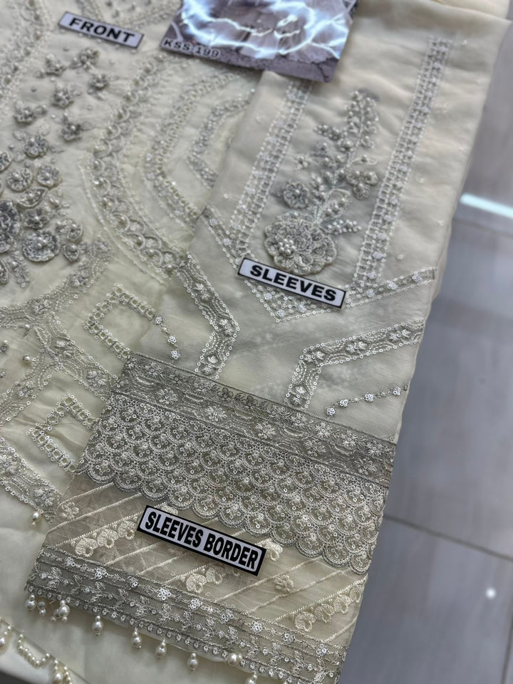 Maria B Chiffon Suit-Aarasta