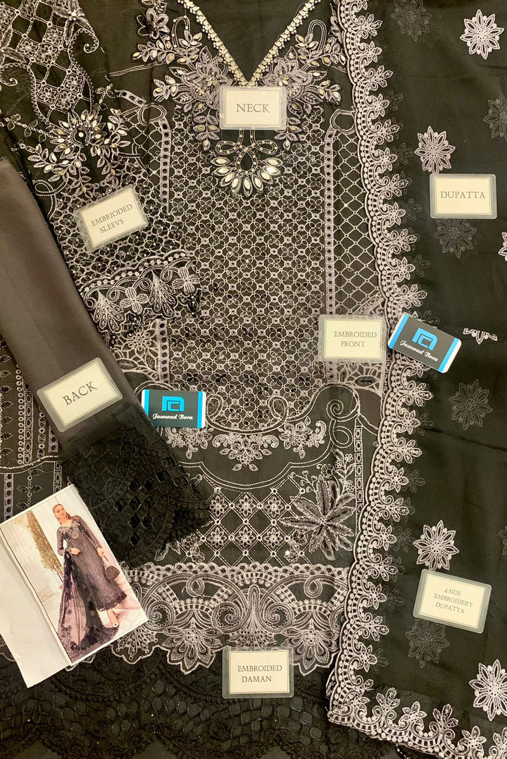 Maria B Chiffon Suit-Aarasta