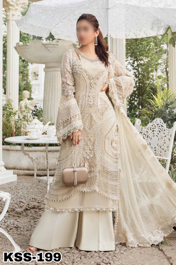 Maria B Chiffon Suit-Aarasta