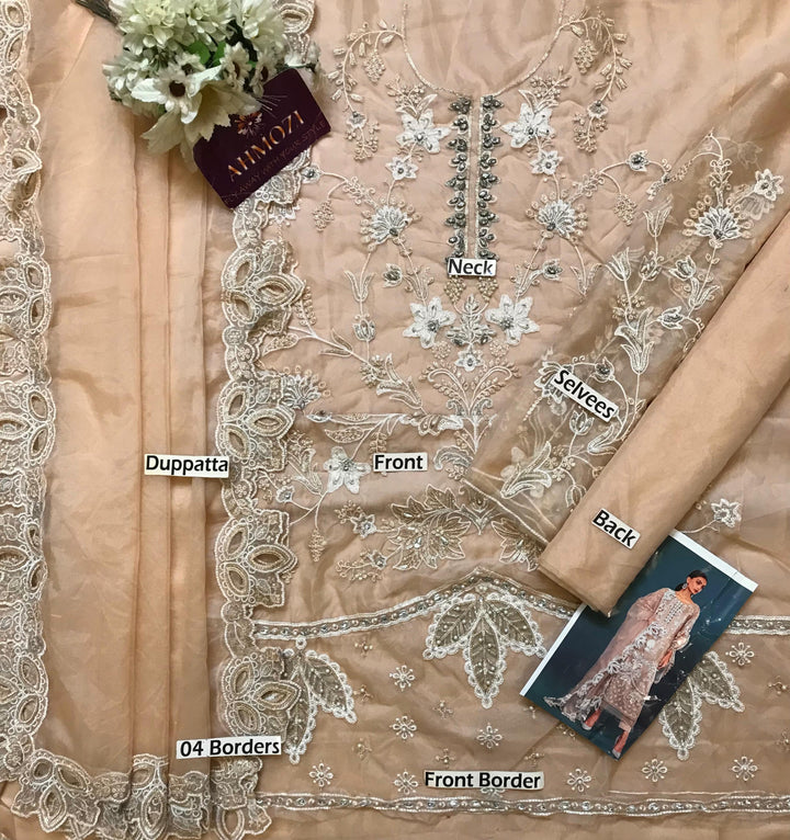 Maria B Organza Suit-Aarasta