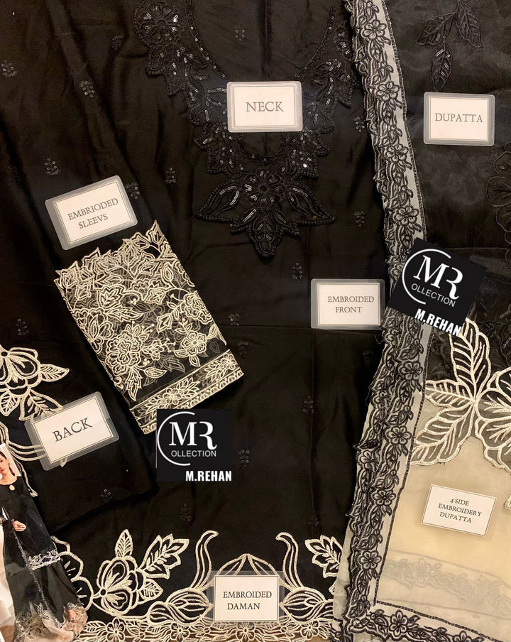 Maria B Chiffon Suit-Aarasta