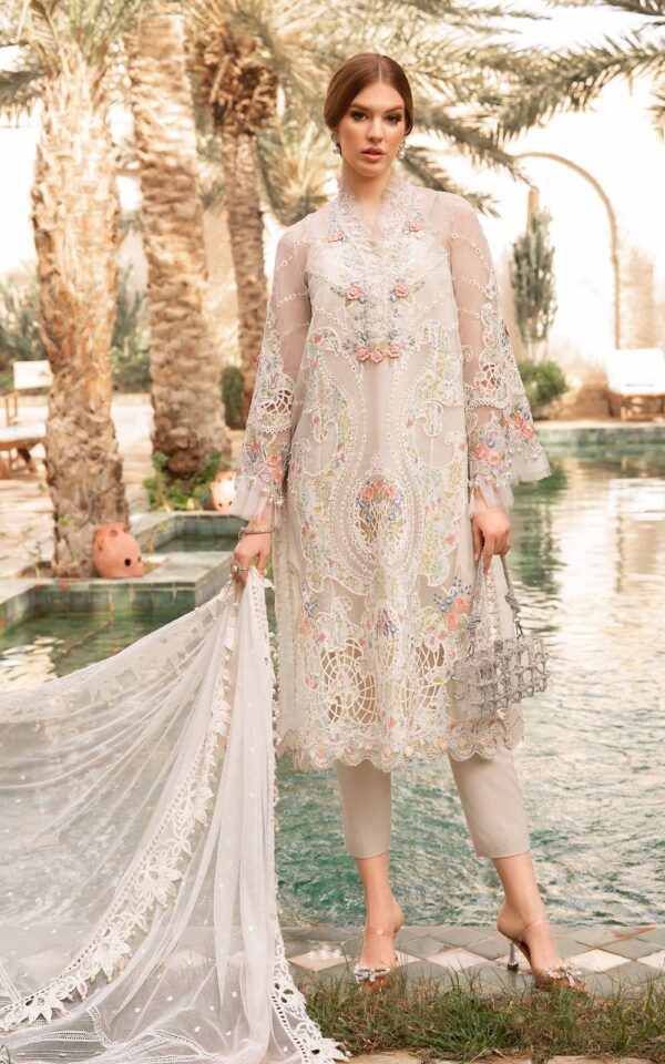 Maria B Organza Suit-Aarasta