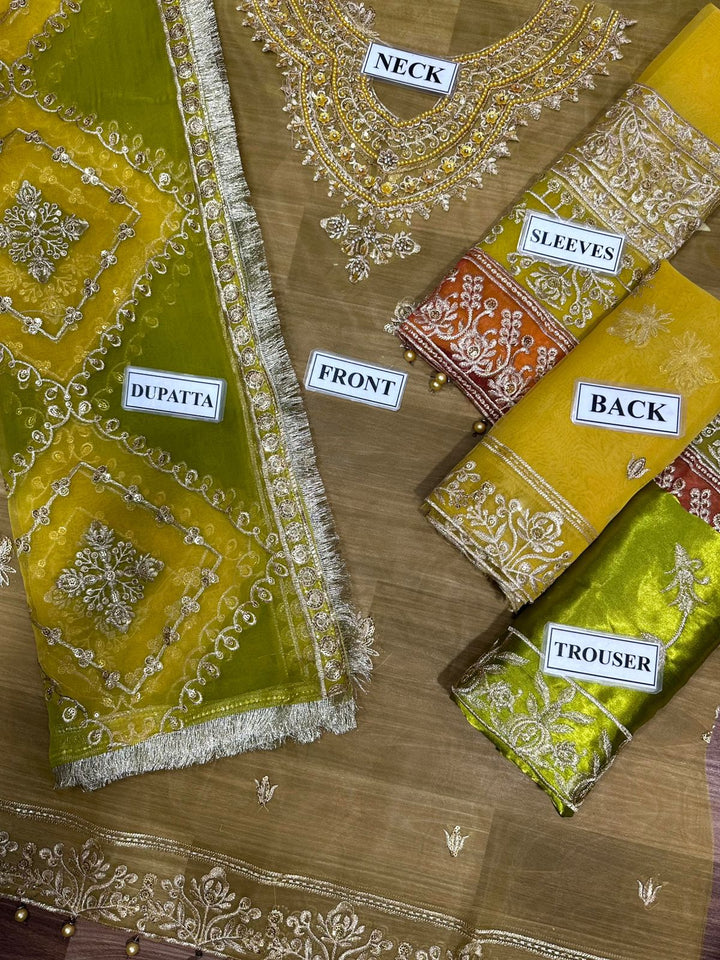 Maria B Organza Suit-Aarasta