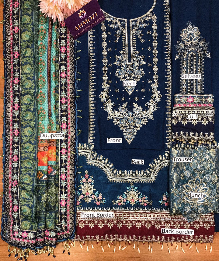 Maria B Chiffon Suit-Aarasta