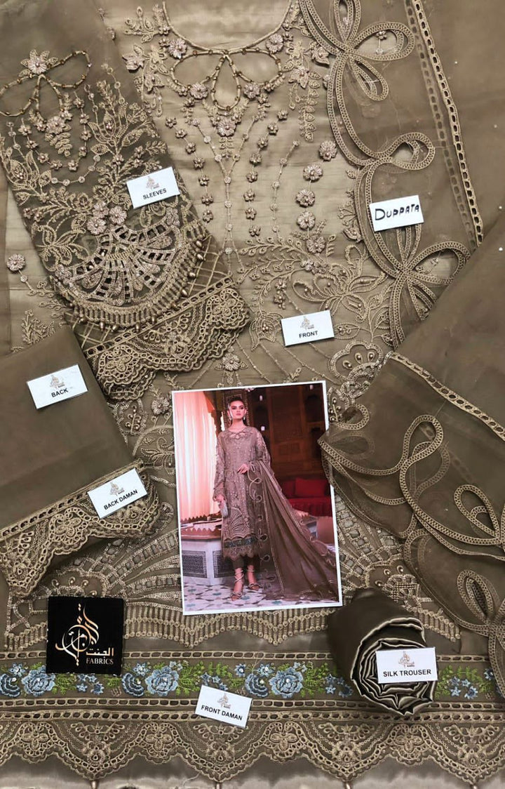 Maria B Organza Suit-Aarasta