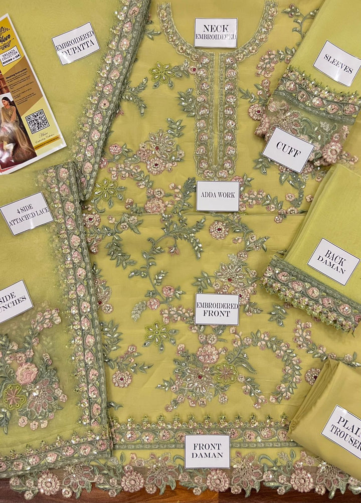 Maria B Organza Suit-Aarasta