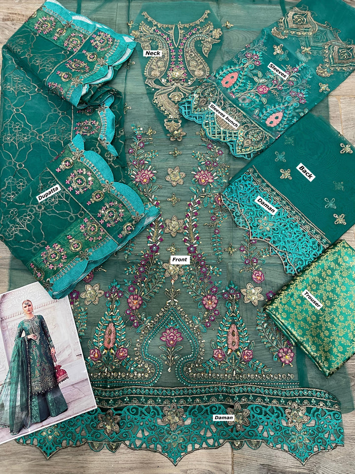 Maria B Organza Suit-Aarasta