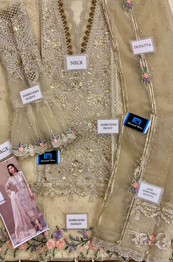 Maria B Organza Suit-Aarasta