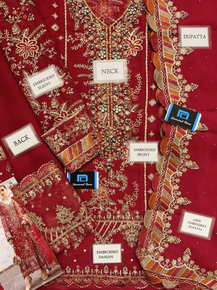 Maria B Chiffon Suit-Aarasta